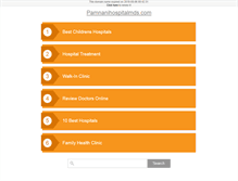 Tablet Screenshot of pamnanihospitalmds.com